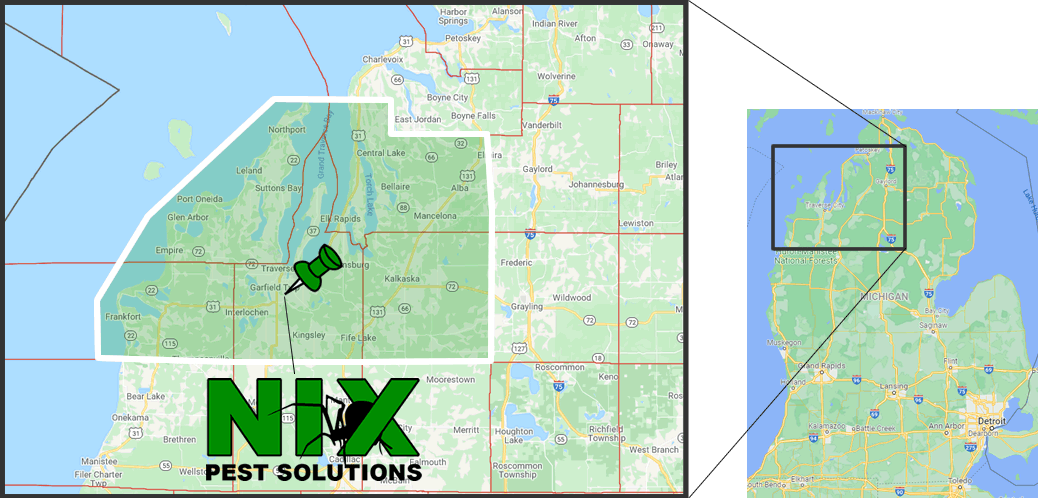 NIX Pest Solutions Service Area 2022